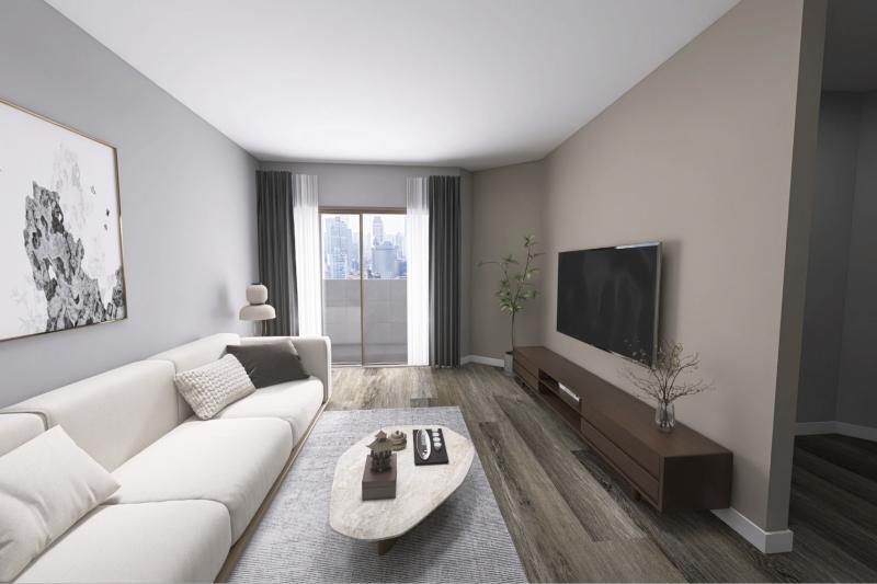 White Oak LVP in a room